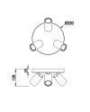 SAL BLANCO * PLAFÓN RED. 3L*GU10